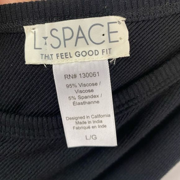 New L’Space Alana Black One Shoulder Mini Dress Woman’s Sz Large NWOT - Picture 12 of 14
